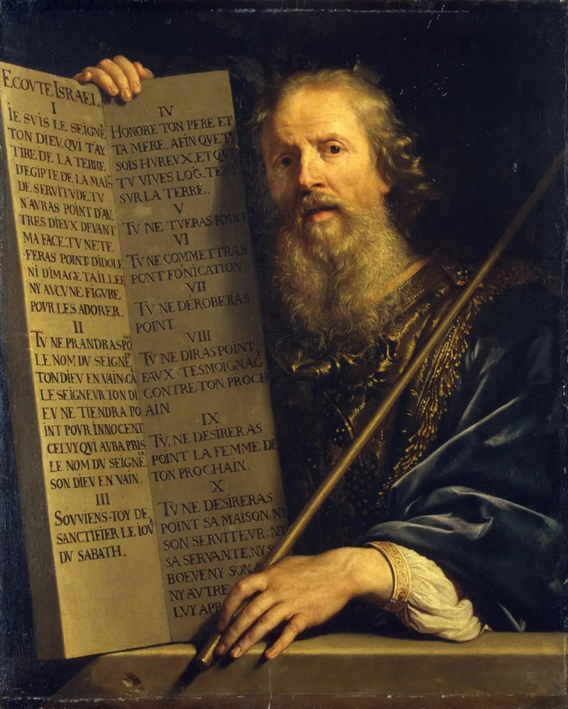 Moses med De Ti Bud - Philippe de Champaigne