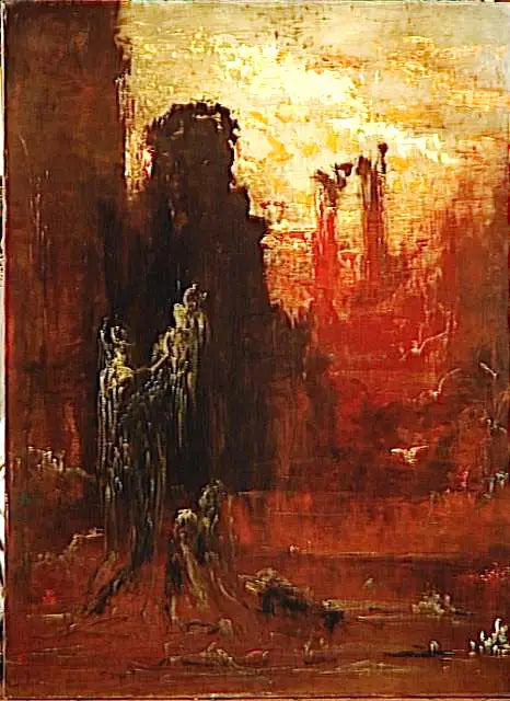 Moses reddet fra vannet - Gustave Moreau