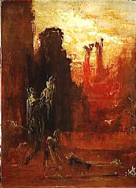 Moses reddet fra vannet - Gustave Moreau