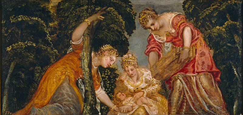 Moses reddet fra vannet - Jacopo Tintoretto