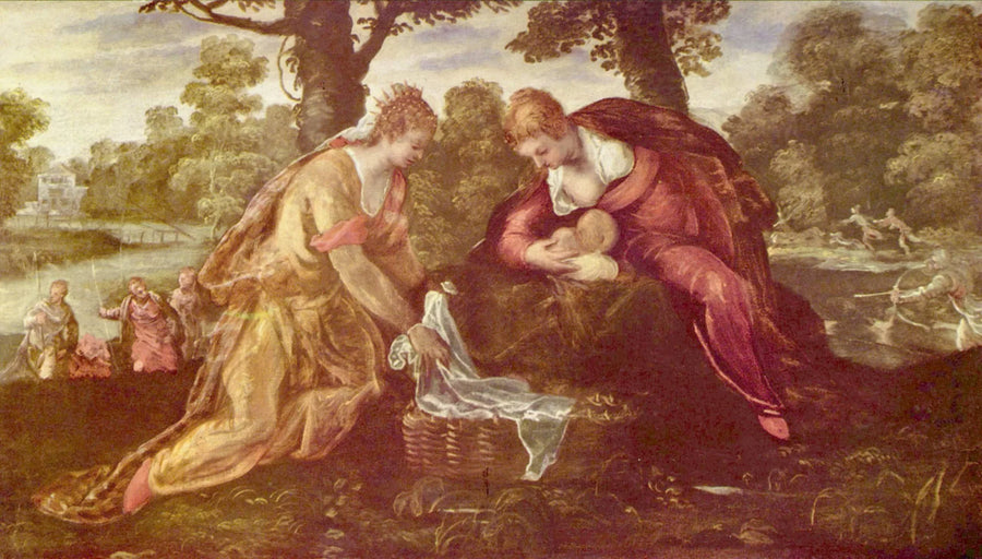 Moses reddet fra vannet - Jacopo Tintoretto