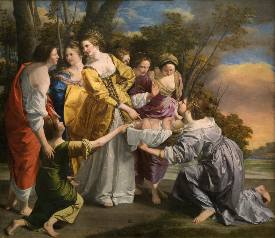 Moses reddet fra vannet - Orazio Gentileschi