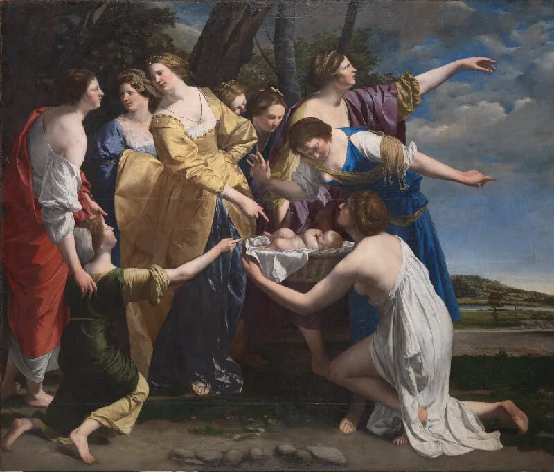 Moses reddet fra vannet - Orazio Gentileschi