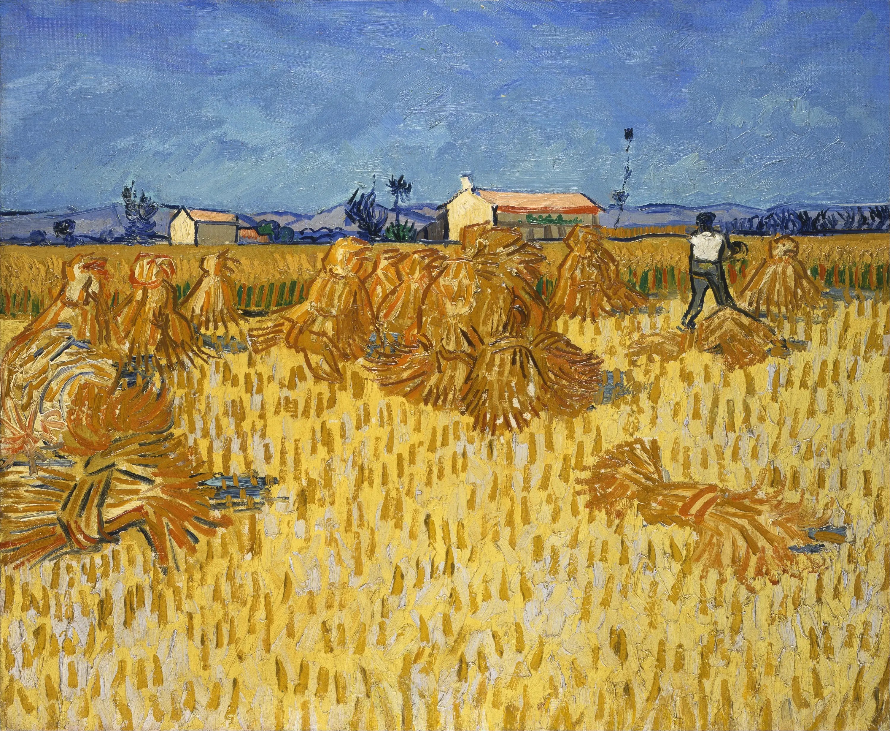 Moisson en Provence. - Vincent van Gogh image 1 copie de tableau peinte à la main