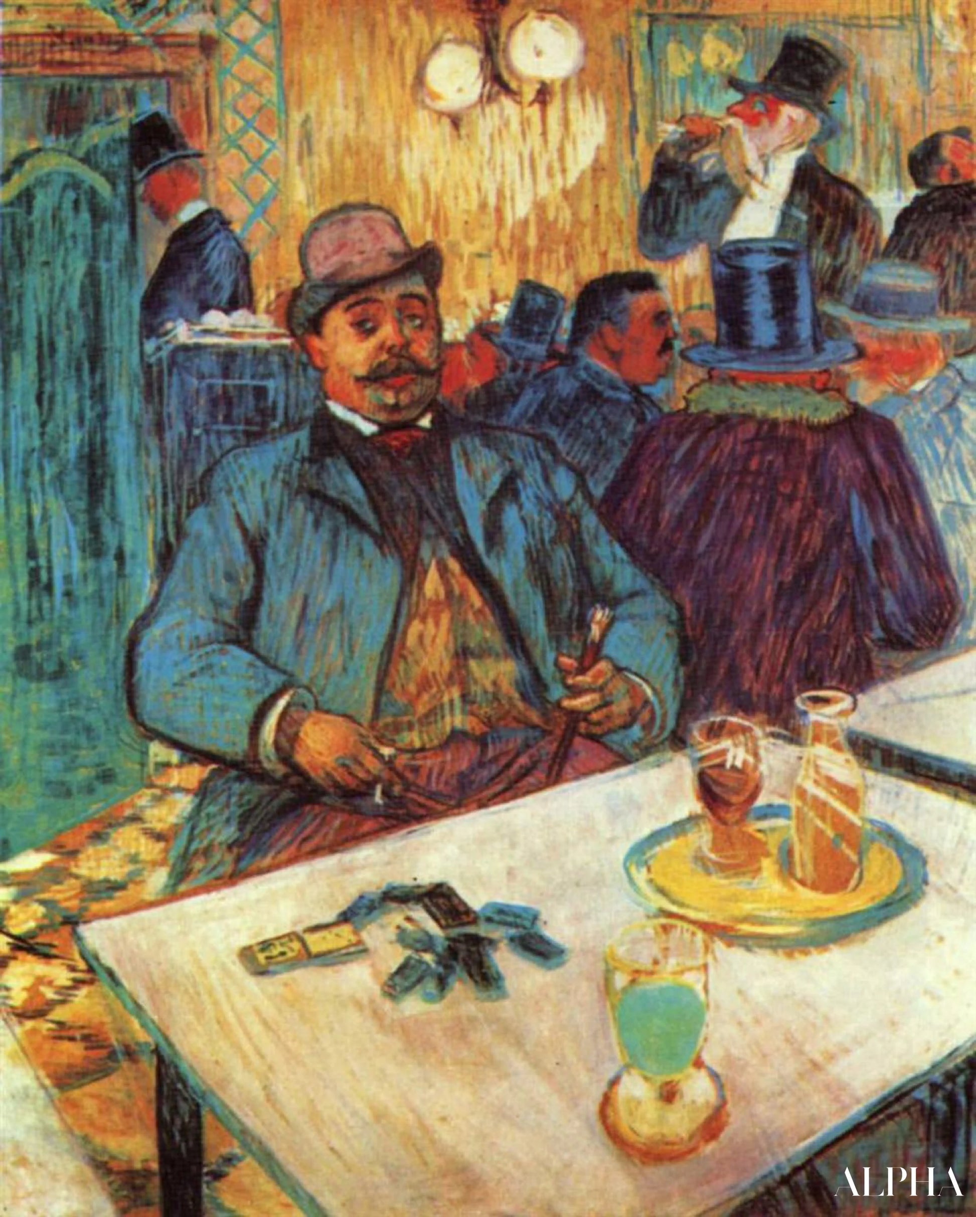 Monsieur Boileau - Toulouse Lautrec - Reproduksjoner av høykvalitets malerier og bilder