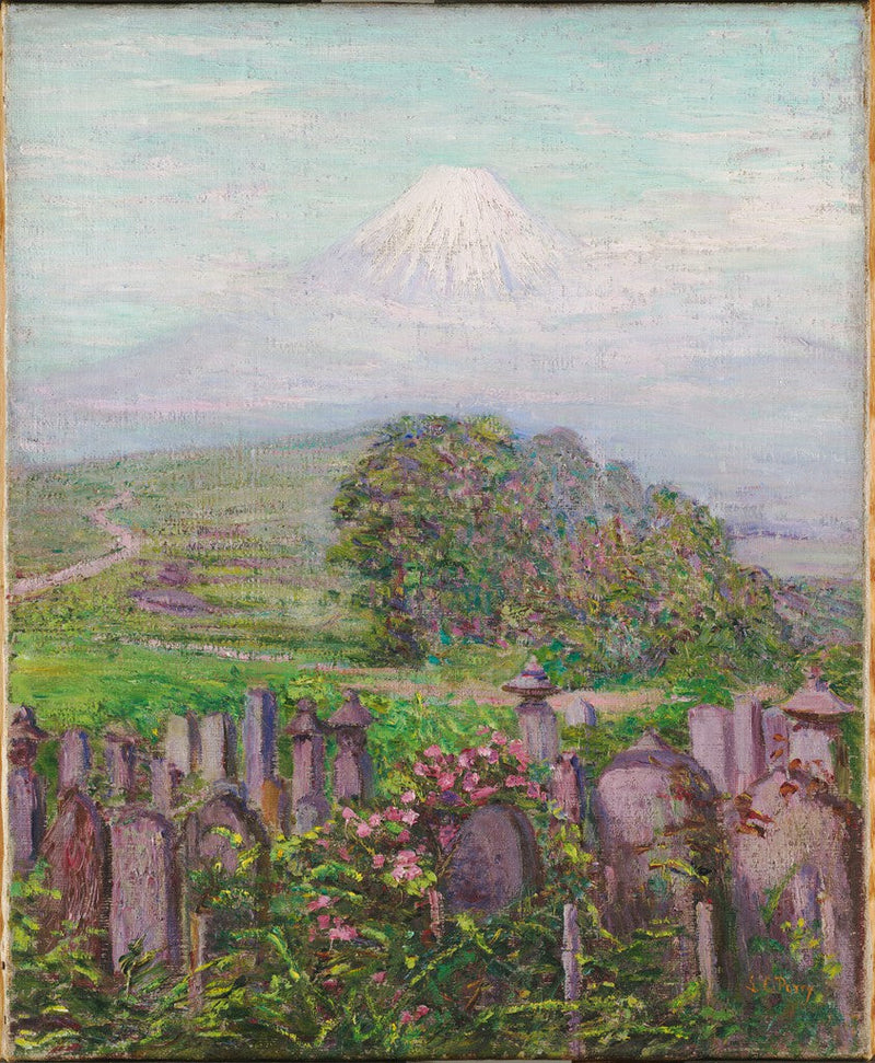Fujibakken og gravsteinene - Lilla Cabot Perry