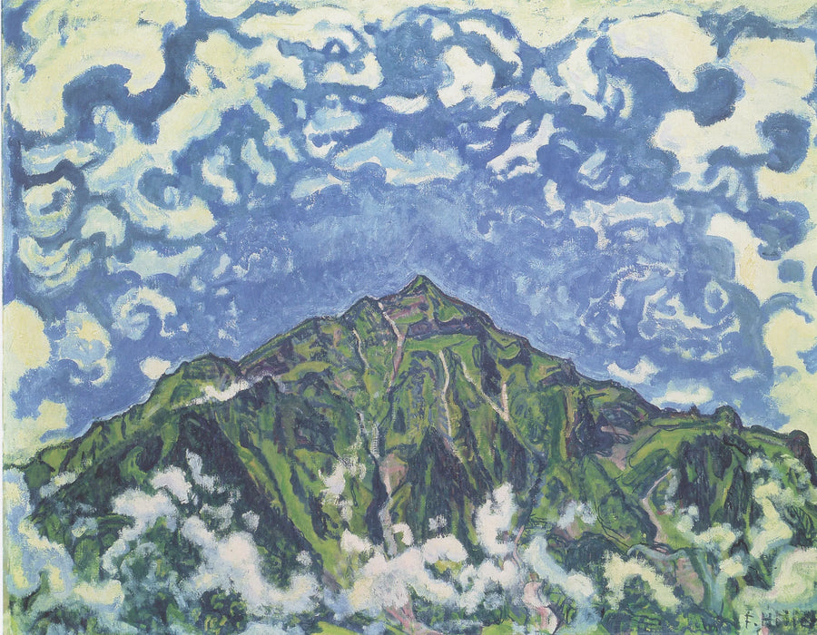 Niesen-fjellet sett fra Heustrich - Ferdinand Hodler