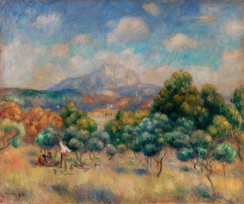Mont Sainte-Victoire (Landskap) - Pierre-Auguste Renoir