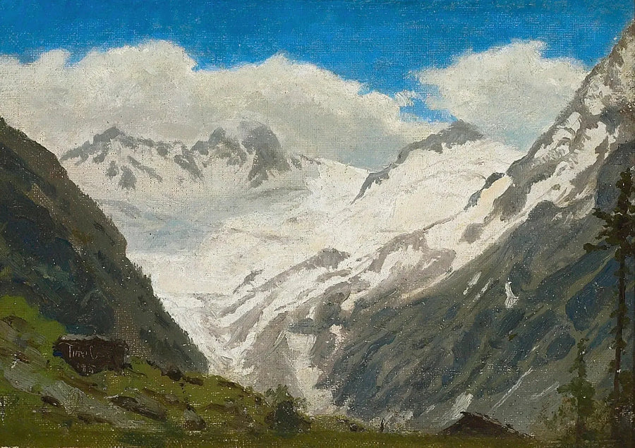 Snødekte fjell. Tyrol. - Peder Severin Krøyer