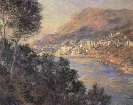 Monte-Carlo sett fra Roquebrune - Claude Monet