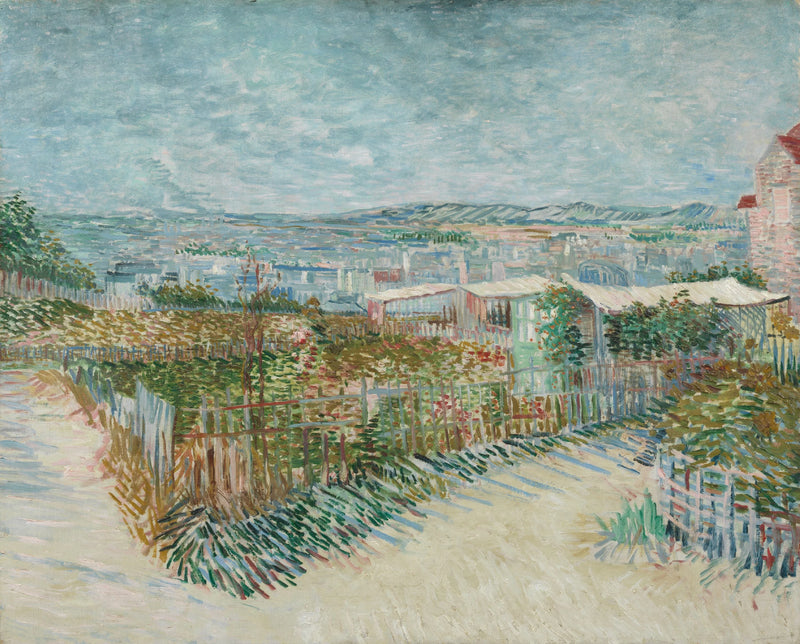 Montmartre: bak Moulin de la Galette - Vincent van Gogh