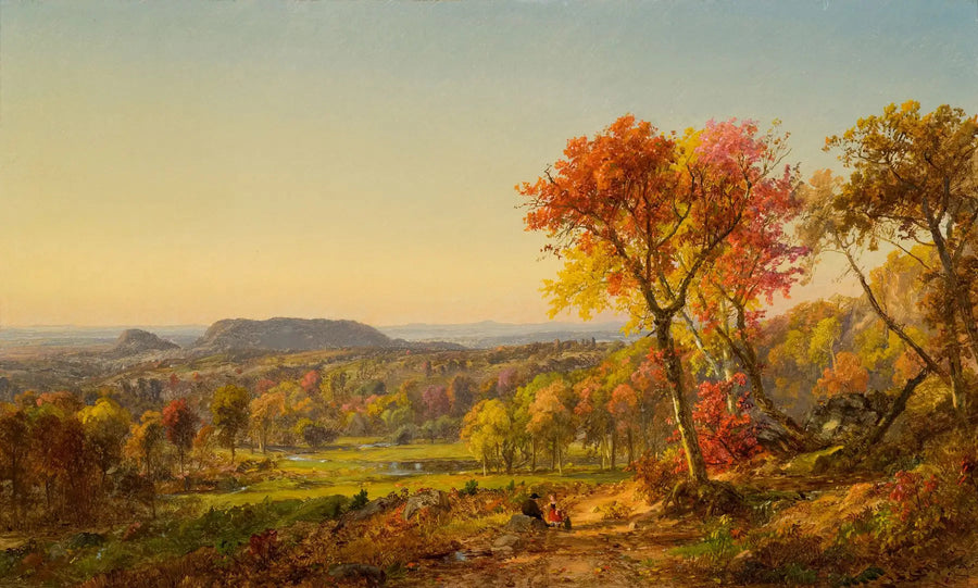 Adam og Eva på fjellet - Jasper Francis Cropsey