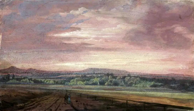 Kjempefjellene ved solnedgang - Caspar David Friedrich