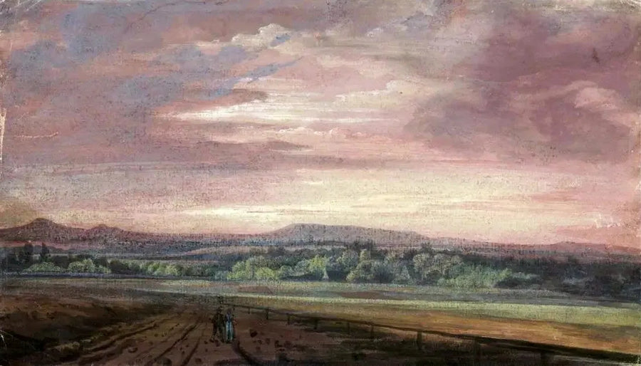 Kjempefjellene ved solnedgang - Caspar David Friedrich