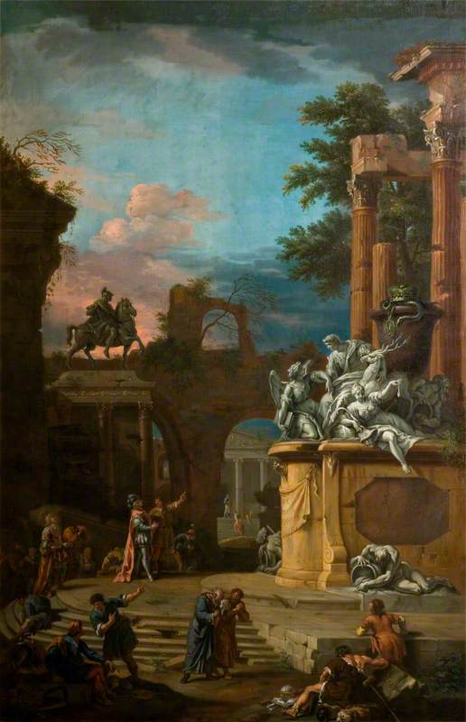 Fantasimonument over William Cavendish (1640-1707), 1. hertug av Devonshire - Sebastiano Ricci