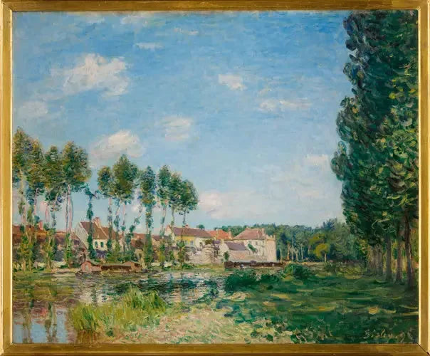 Moret, bredden av Loing - Alfred Sisley