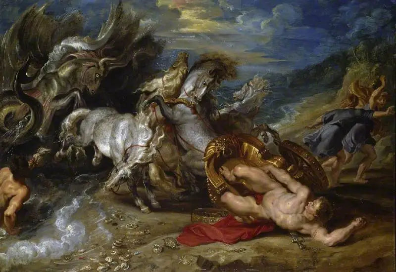 Hippolytes død - Peter Paul Rubens