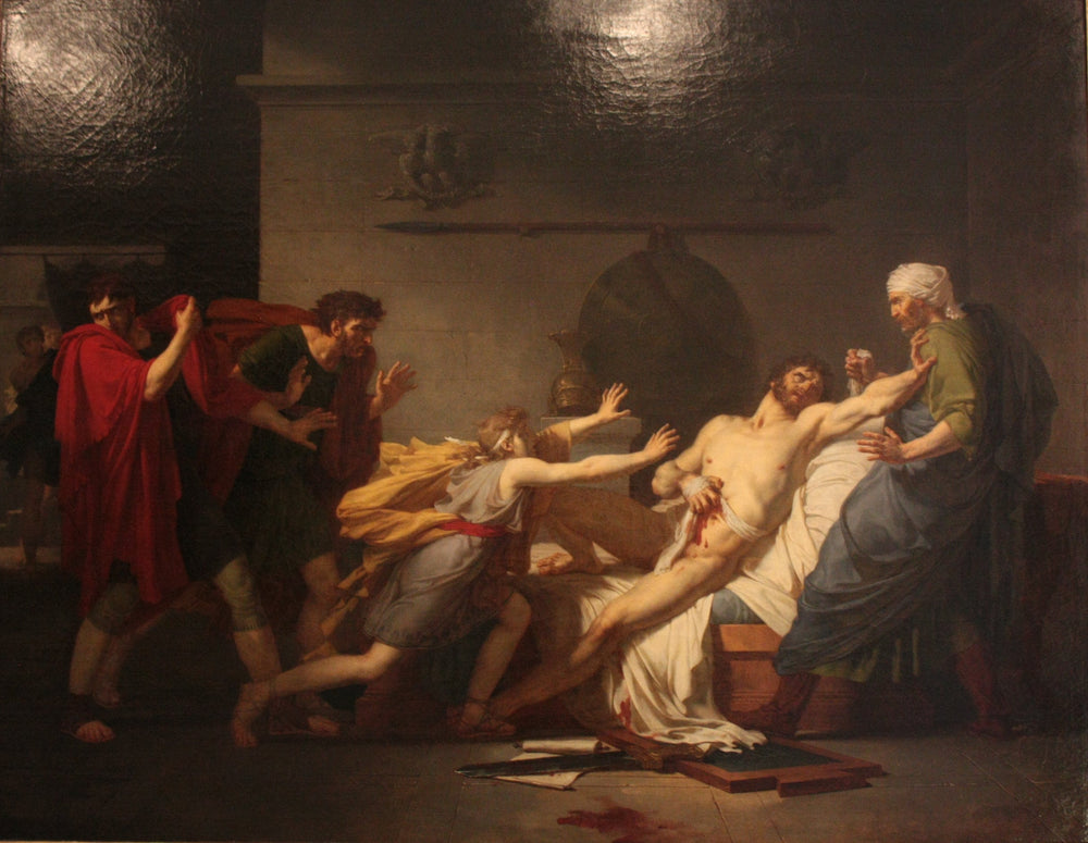 Mort de Caton d'Utique - Pierre-Narcisse Guérin image 1 reproduction artisanale de tableau