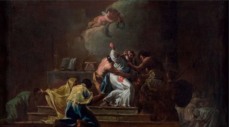 Døden til helgen Albert av Jerusalem - Francisco de Goya