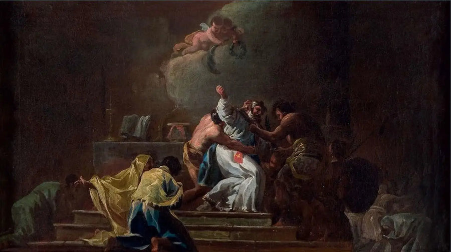 Døden til helgen Albert av Jerusalem - Francisco de Goya
