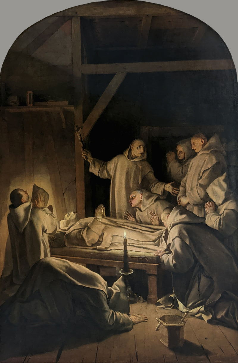 Døden til Saint Bruno - Eustache Le Sueur