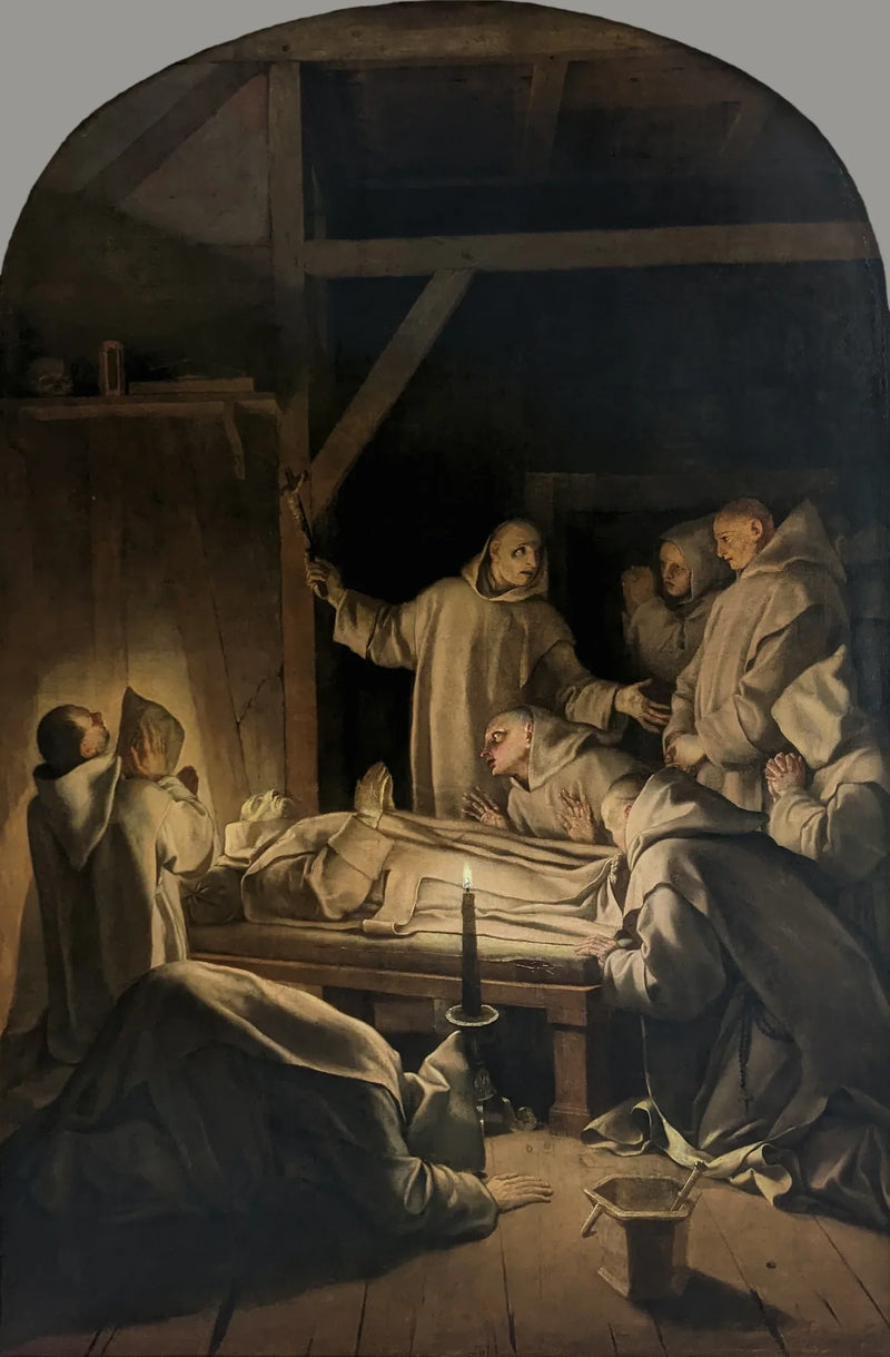 Døden til Saint Bruno - Eustache Le Sueur