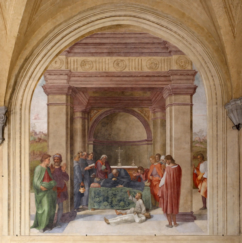 Døden til Saint Philippe Benizi og oppstandelsen av et barn - Andrea del Sarto