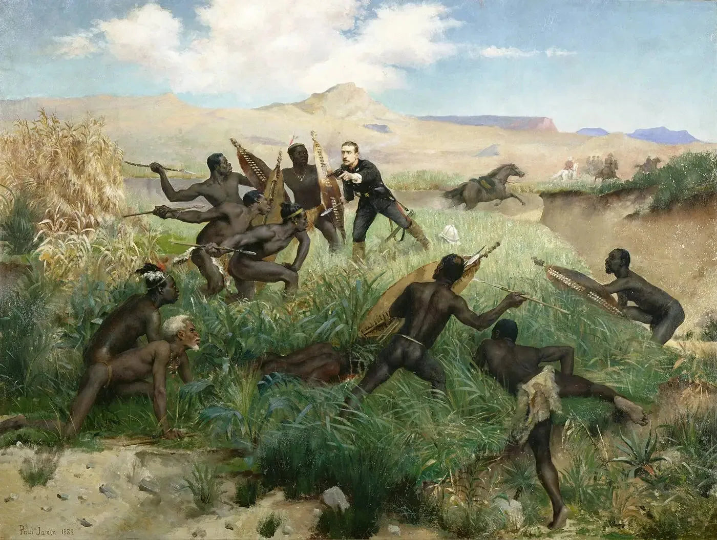 Mort du prince impérial - Paul Jamin image 1 copie de tableau peinte à la main