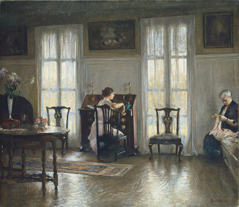 Mor og Maria - Edmund Charles Tarbell