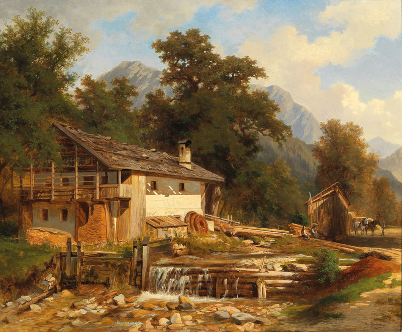 Motiv fra Tirol nær Achensee - Hugo Darnaut