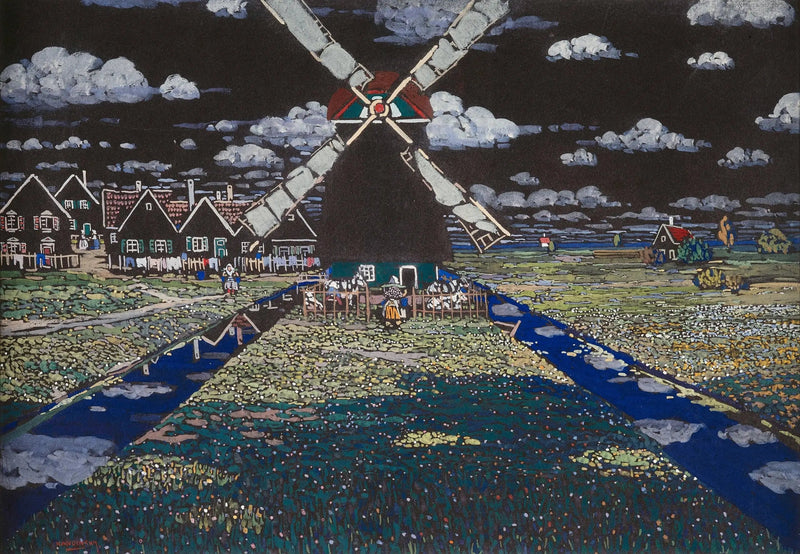 Mølle i Holland - Vassily Kandinsky