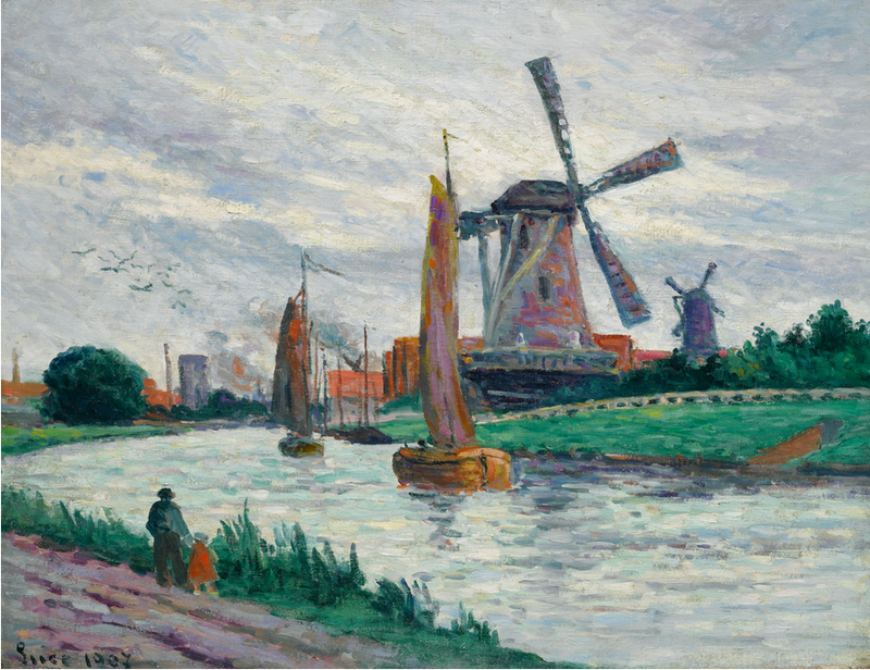 Møller i Holland - Maximilien Luce