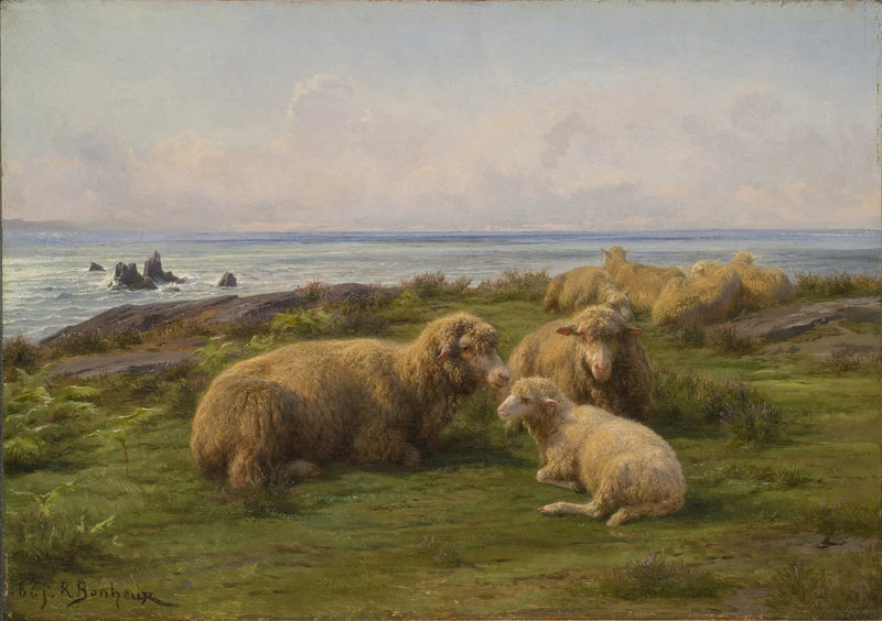 Sauene ved sjøen - Rosa Bonheur