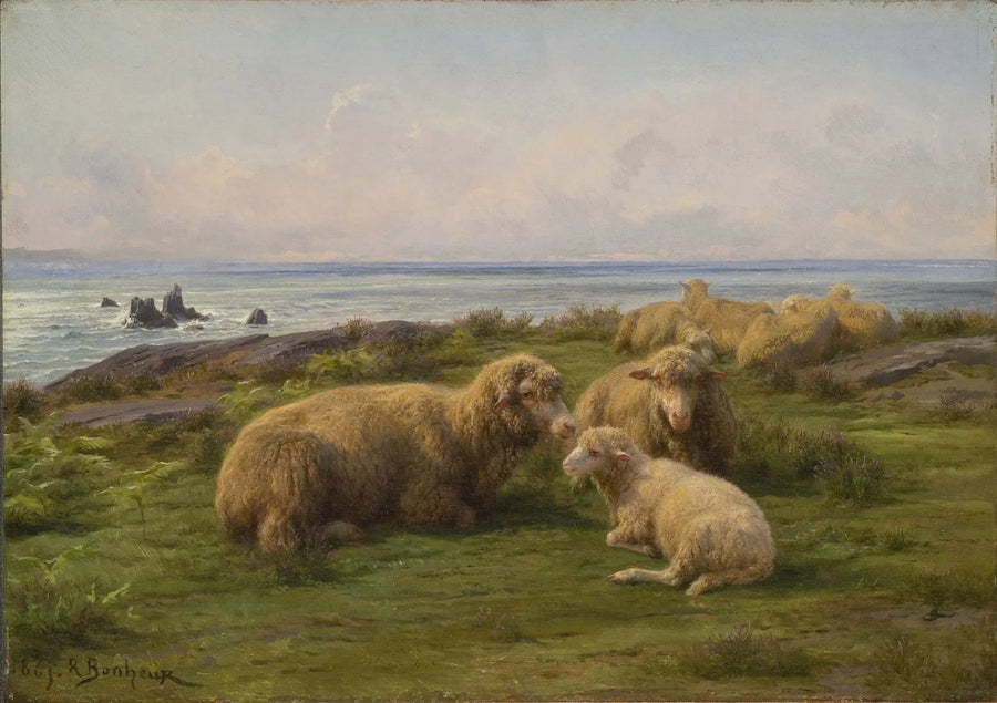 Sauene ved sjøen - Rosa Bonheur