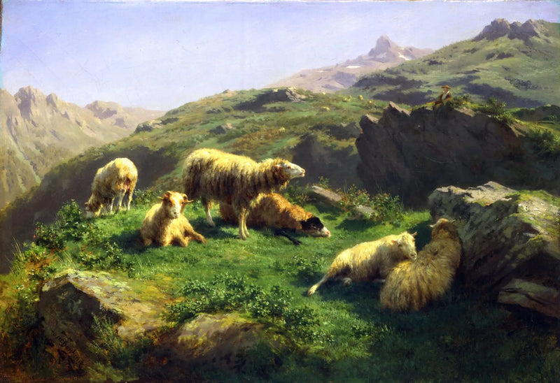 Får på beite i Pyreneene - Rosa Bonheur