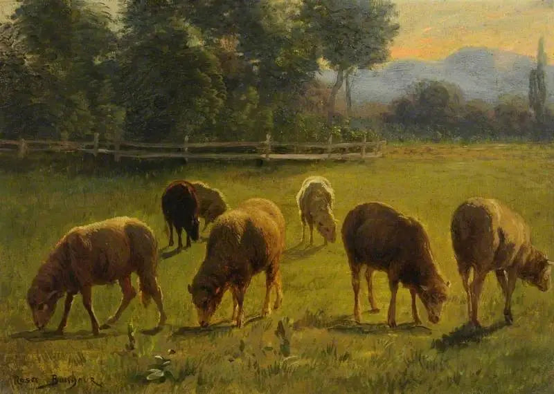Sauere i et landskap - Rosa Bonheur