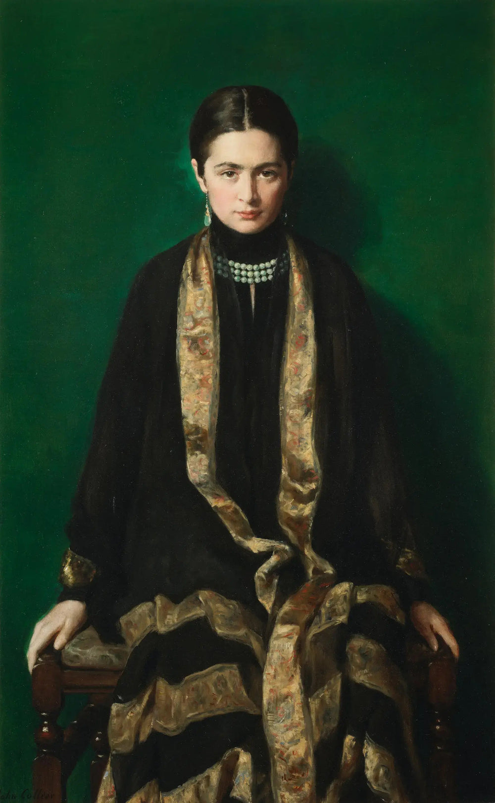 Mrs Dalahaye - John Collier image 1 reproduction artisanale de tableau