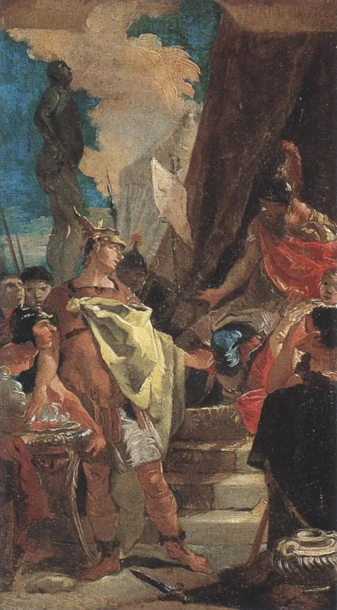Mucius Scaevola og Porsenna - Giovanni Battista Tiepolo