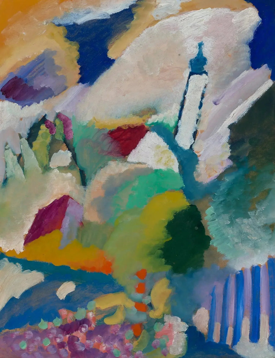 Murnau med kirken I - Vassily Kandinsky