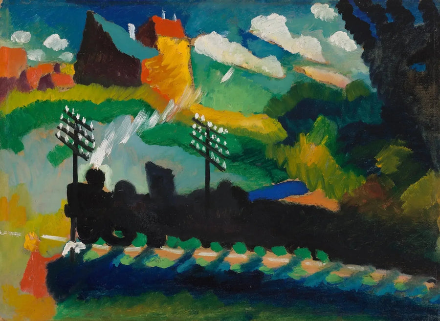 Murnau, Tog og Slott - Vassily Kandinsky