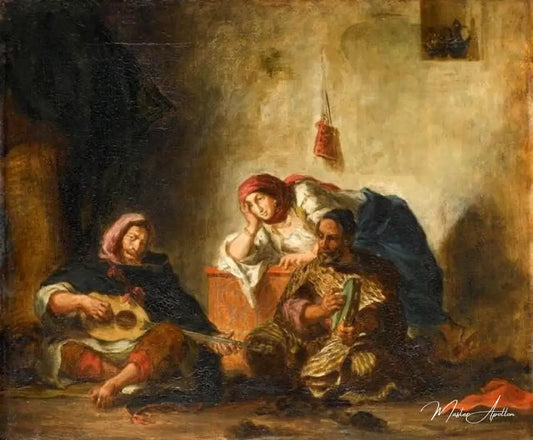 Musiciens juifs à Mogador - Eugène Delacroix - Reproductions de tableaux et peintures haut de gamme