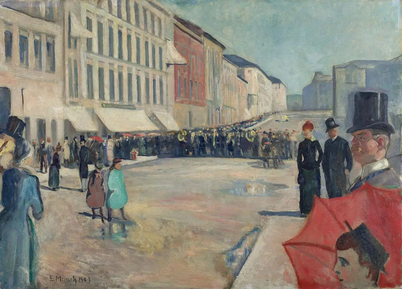 Musikk på Karl Johan - Edvard Munch