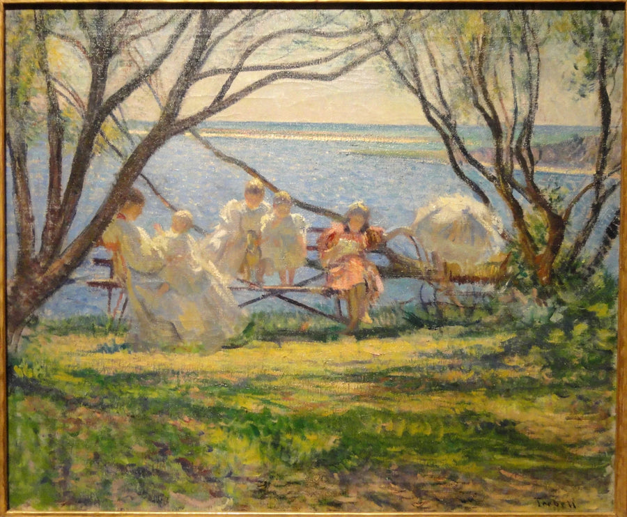 Min familie ved Cotuit - Edmund Charles Tarbell