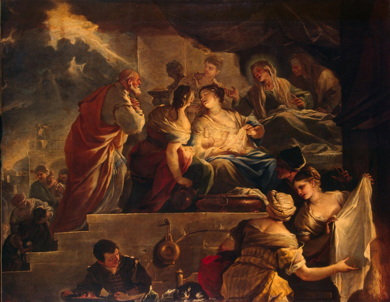 Fødselsen av Johannes Døperen - Luca Giordano