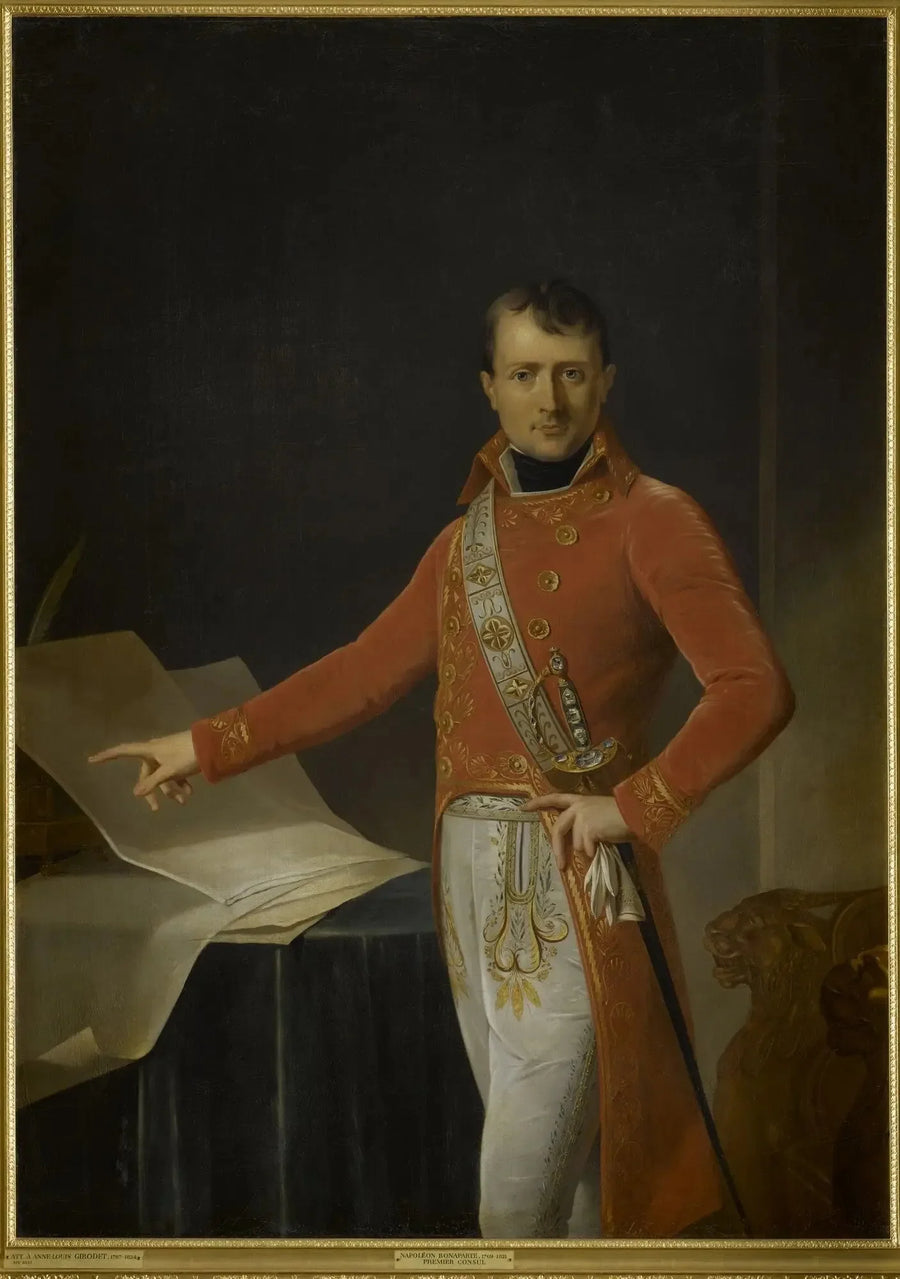 Napoléon Bonaparte som første konsul

Source:
Napoléon Bonaparte alors Premier Consul - Anne-Louis Girodet