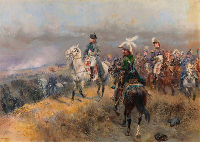 Napoléon og troppene - Édouard Detaille
