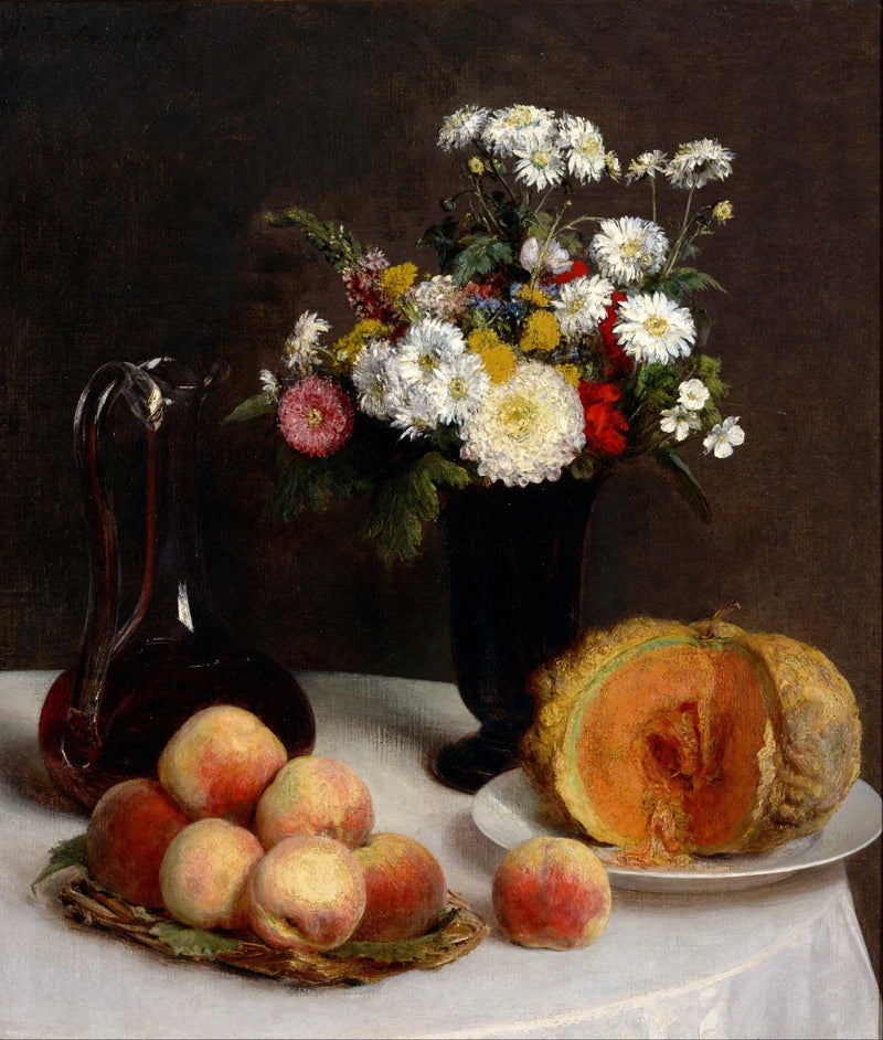 Dødsnatur med karaffel, blomster og frukt - Henri Fantin-Latour

Source:
Nature morte à la carafe, aux fleurs et aux fruits - Henri Fantin-Latour