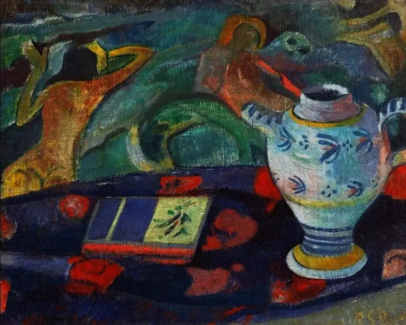 Stilleben med krukke fra Quimper - Paul Gauguin