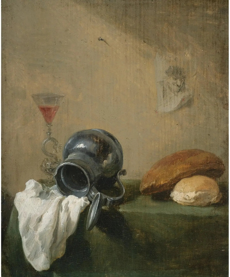 Dødt liv med en snudd krukke - David Teniers den Yngre

Source:
Nature morte à la cruche renversée - David Teniers le Jeune