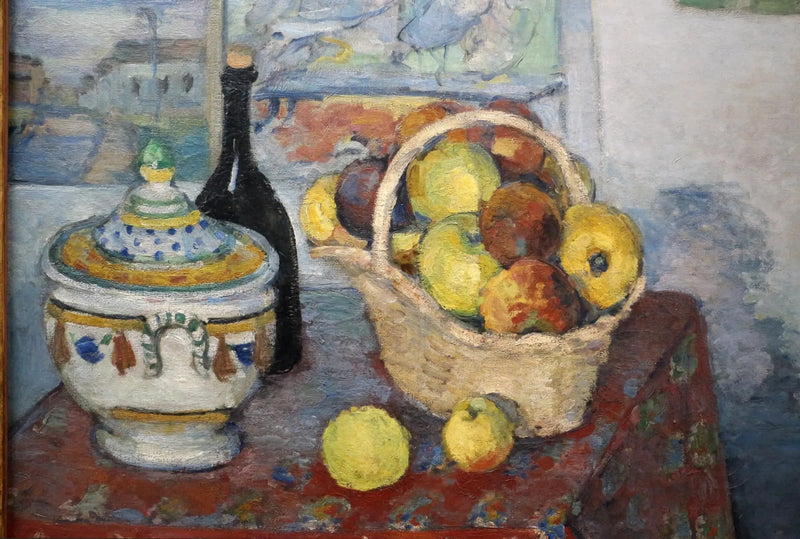 Stilleben med suppeterrin - Paul Cézanne